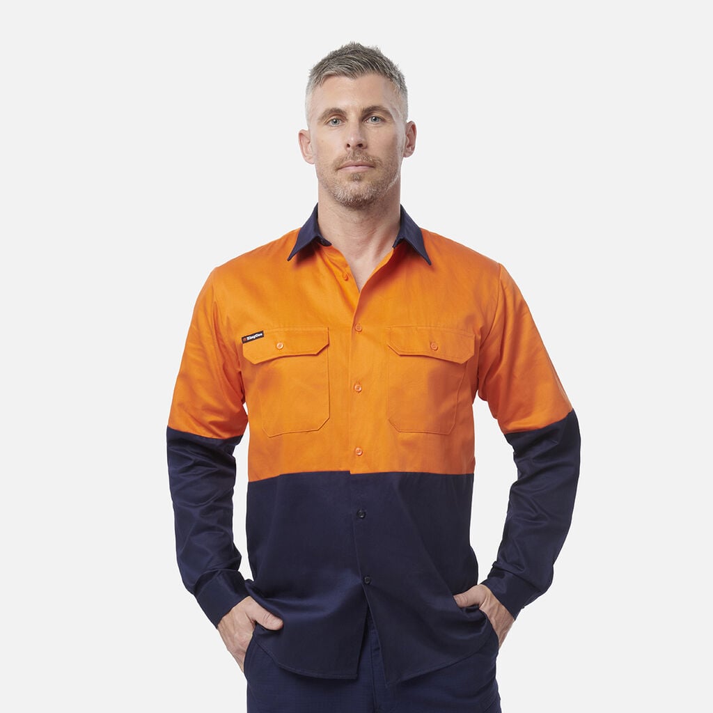 Originals Hi Vis Long Sleeve Drill Work Shirt K54015