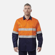 Reflective Spliced Drill Shirt L/S K54315