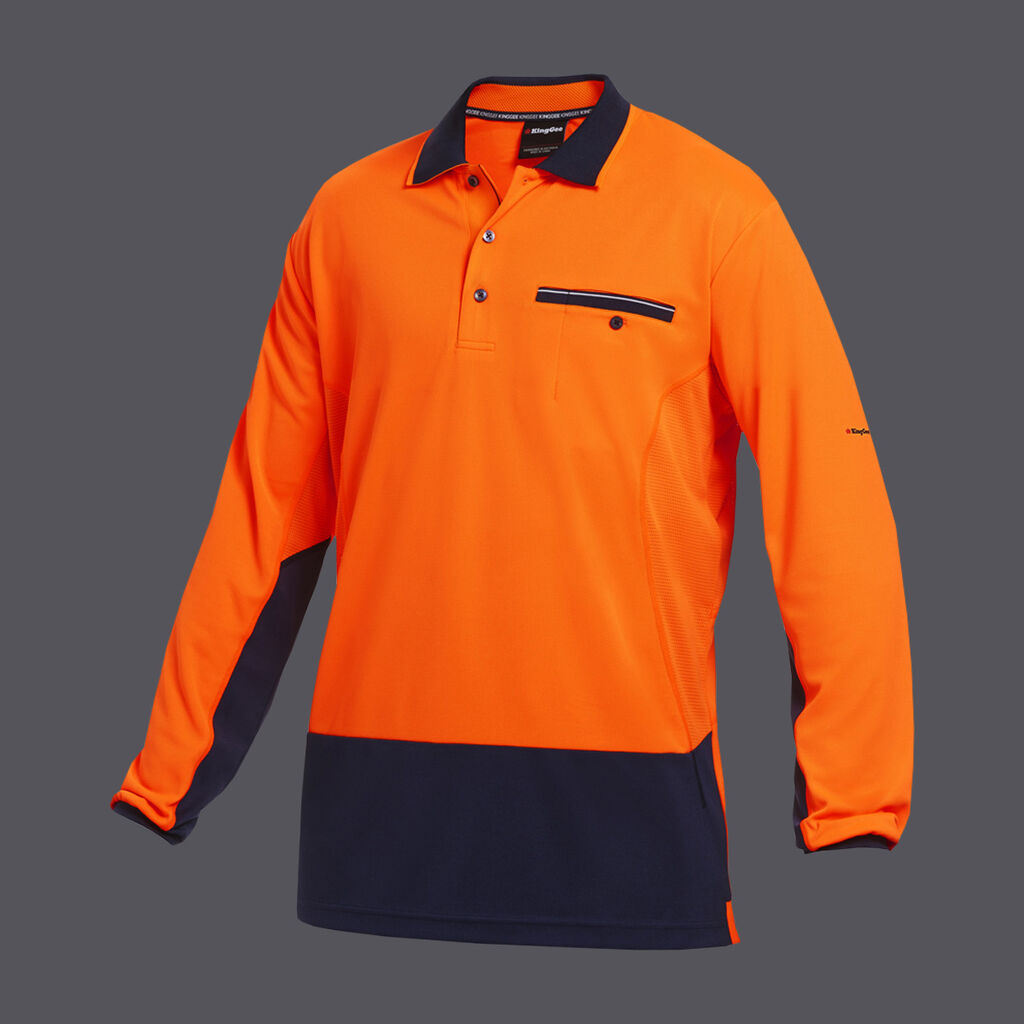 Workcool Spliced L/S Polo