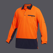 Workcool Spliced L/S Polo