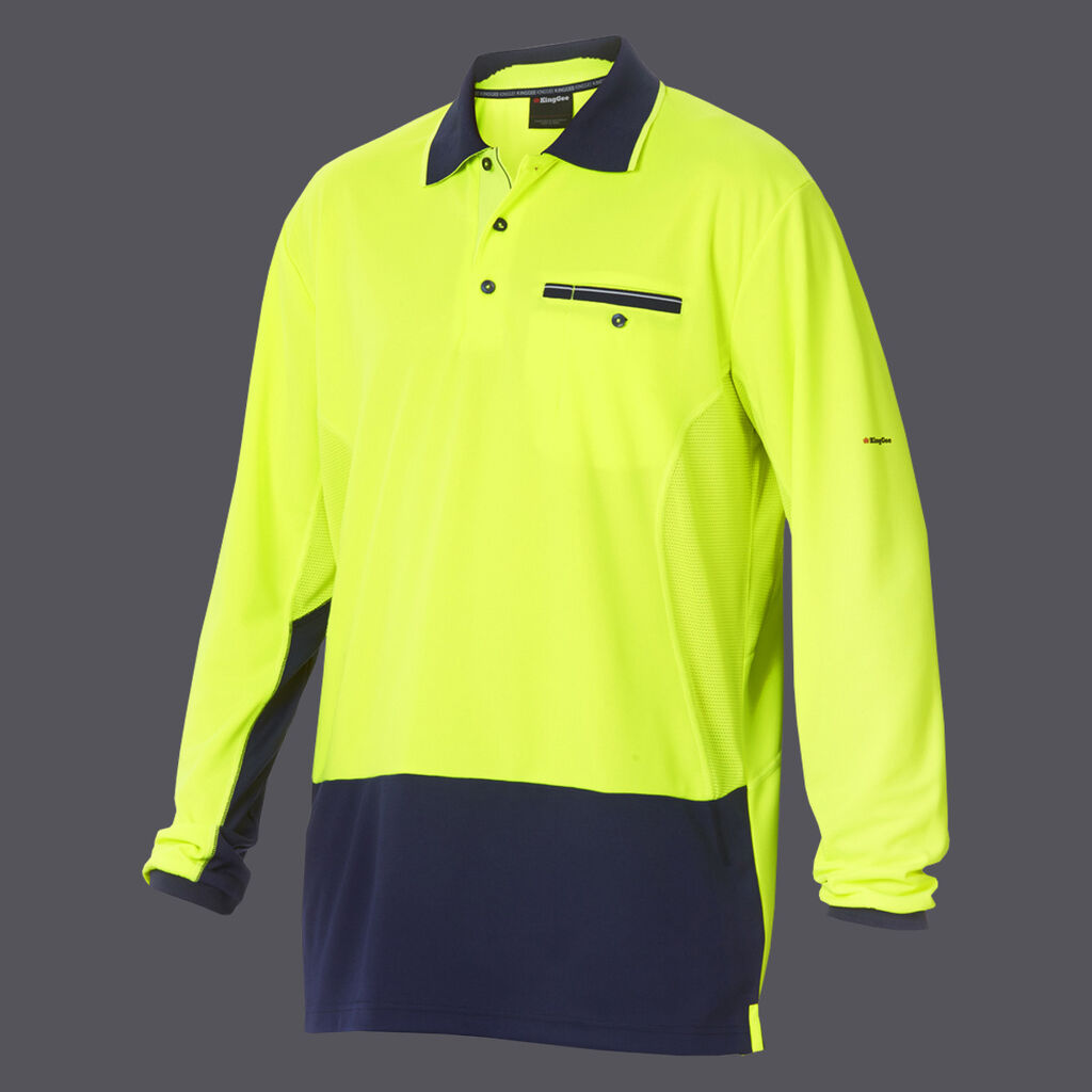 Workcool Spliced L/S Polo