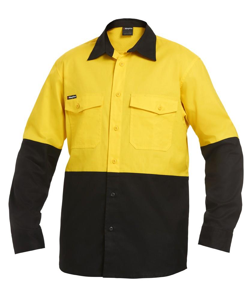 King Gee Workcool 2 Spliced Shirt L/S
