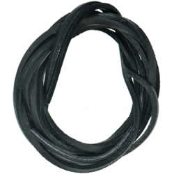 Laces Leather 150mm Black