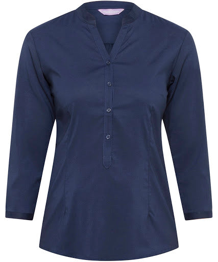 Pierre Cardin Women's Relaxed Fit Jersey Top Polyester Elastane Three Quarter Sleev