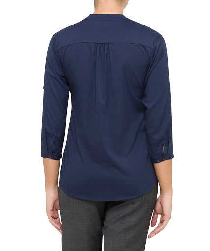 Pierre Cardin Women's Relaxed Fit Jersey Top Polyester Elastane Three Quarter Sleev