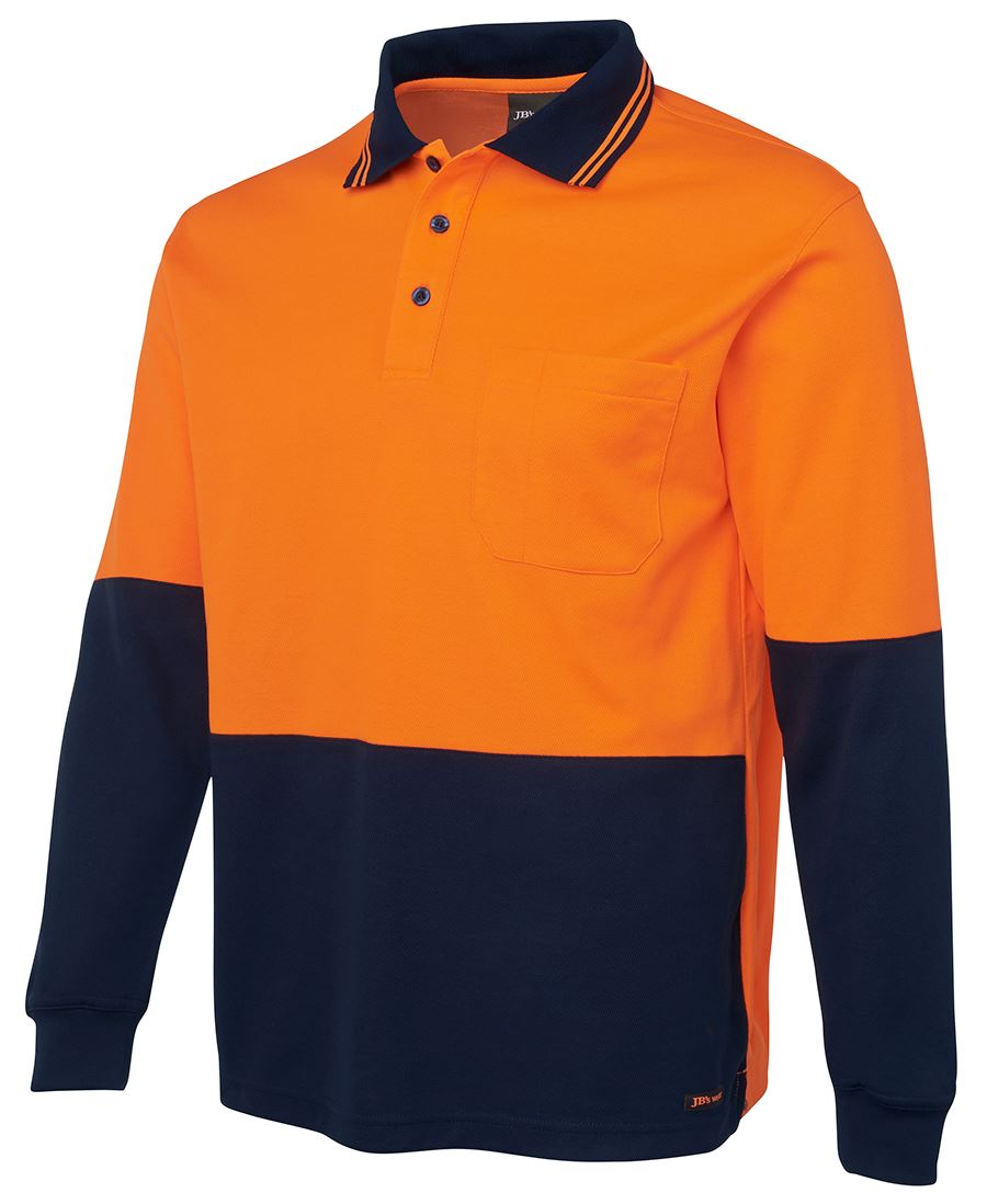 Hi Vis 2 Tone L/SL Micro Mesh Polo