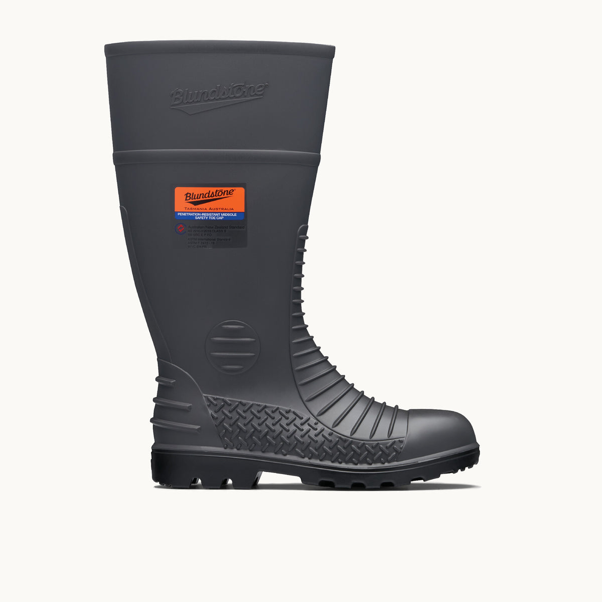 Grey Comfort Arch Steel Toe And Midsole Gum Boot 024