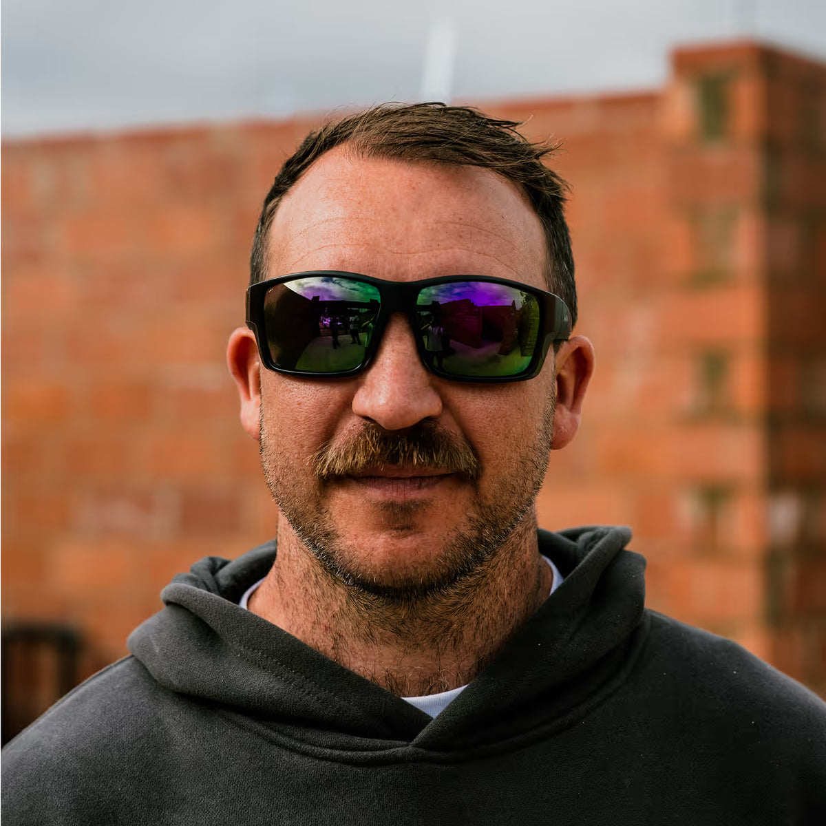 Keels Matte Black Frame Mirrors Purple Polarised Lens SKE161-030407