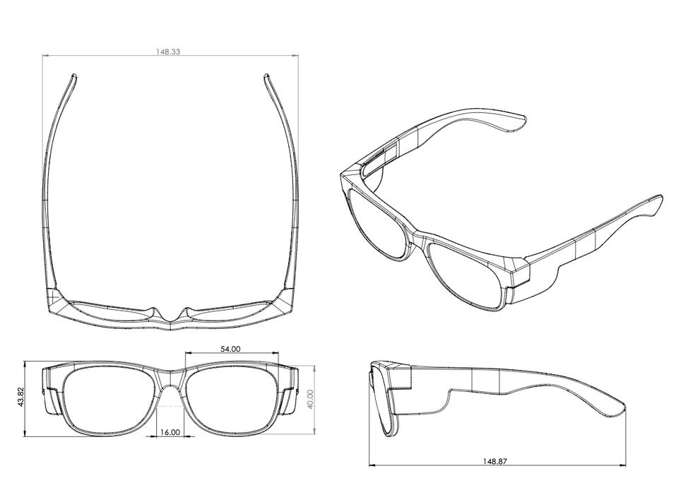 Classics Black Frame Clear Lens