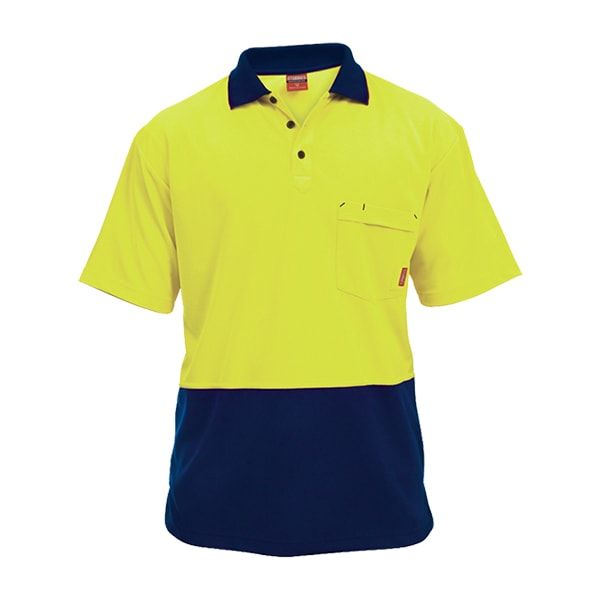 Hi Vis 2 Tone S/SL Micro Mesh Polo