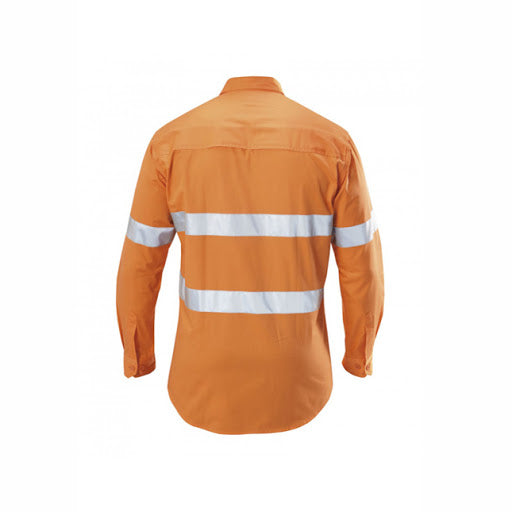 Yakka Koolgear Hi-visibility Cotton Twill Ventilated Shirt with Tape Long Sleeve