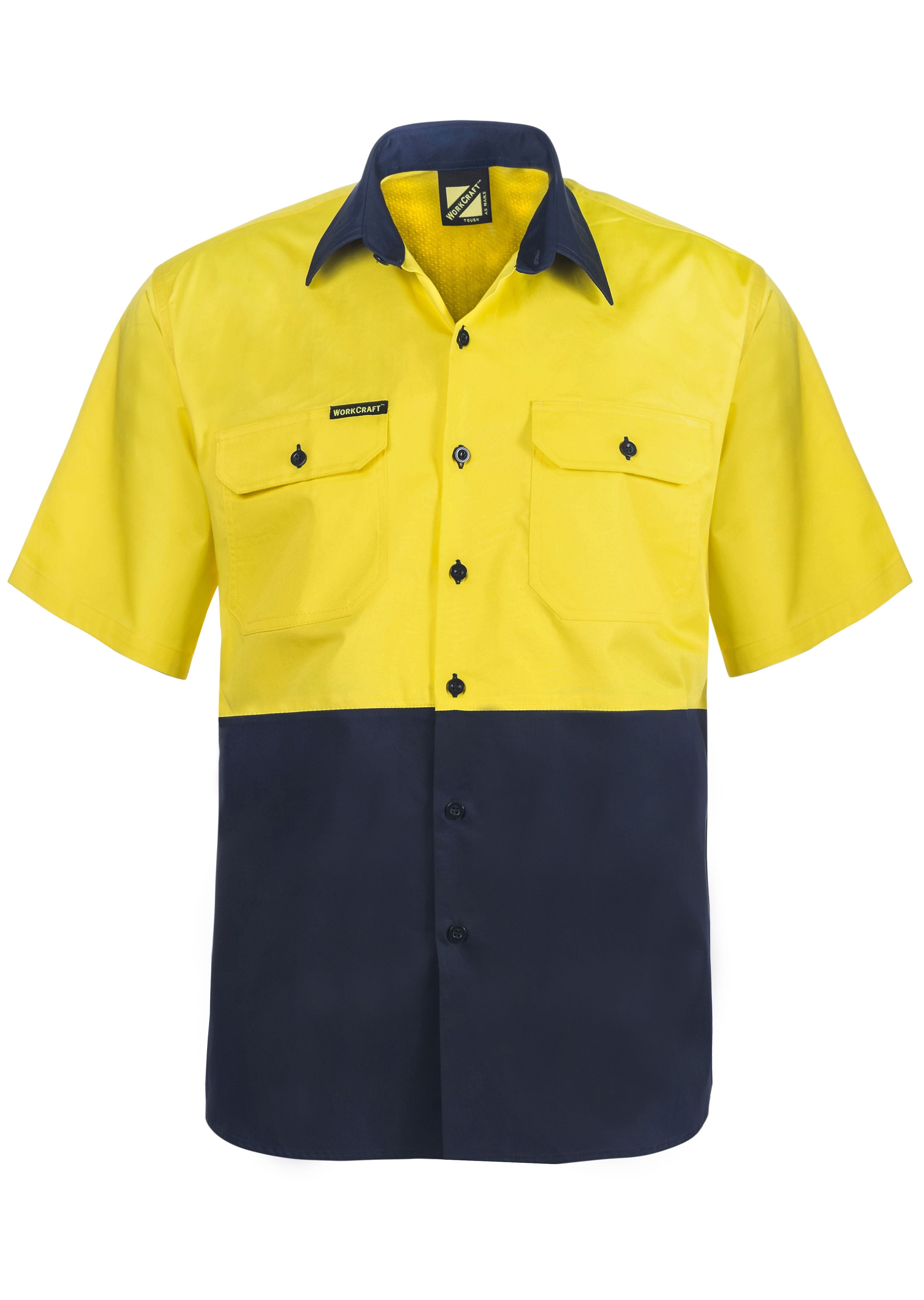 Lightweight Hi Vis Two Tone Short Sleeve