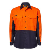 Ripstop Long Sleeve Vented Hi Vis Shirt