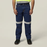 Hard Yakka Washed Denim Jean with Tape Y03513
