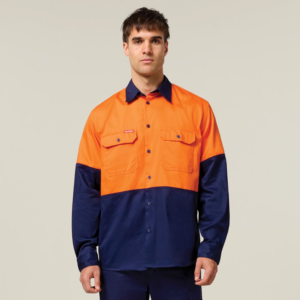 Core Hi Visibility Heavy Weight Cotton Drill Shirt Y04605
