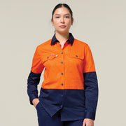 Women's Core HV LS LW Spliced Vented Drill Shirt Y08423