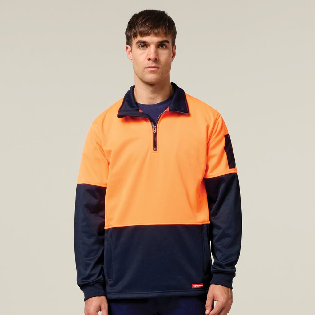 Hard Yakka 1/4 Zip Brushed Fleece Jumper Y19330