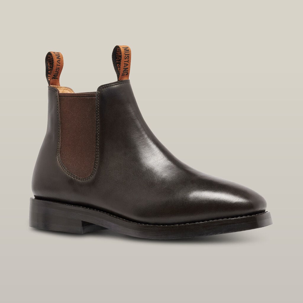 Mustang Signature Pull-up Leather Boot - Brown Y61062