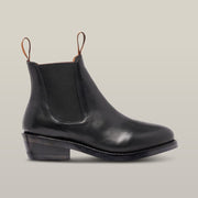 Women's Mustang Signature Pull-up Leather Boot - Black Y61064