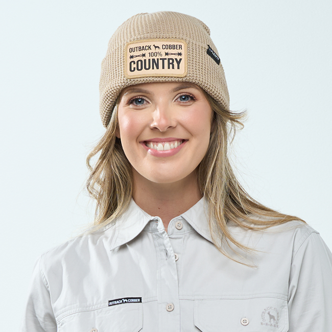 100% Country Waffle Beanie  YPB005